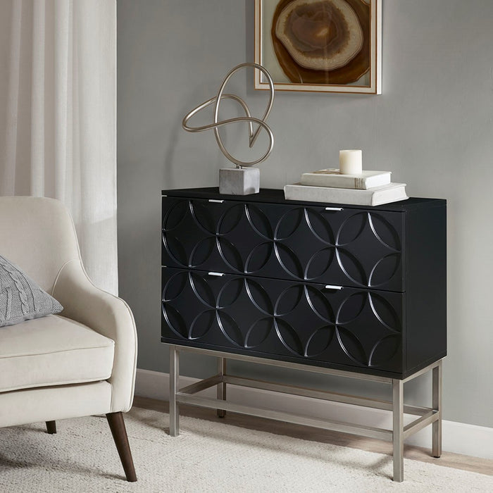 Sonata Accent Black Chest with 2 Drawers