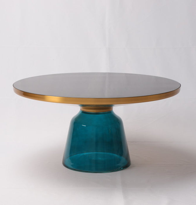 Karin Table Coffee Table - Gold & Blue