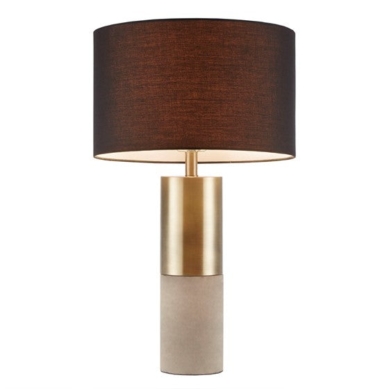 Fulton Concrete Table Lamp (Gold)