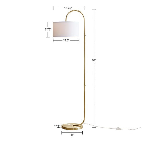 Attwell Arched Metal Floor Lamp