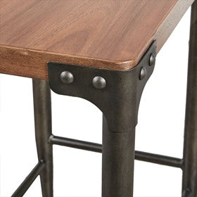 Caden Console Table and Counter Stool 3 Piece Set