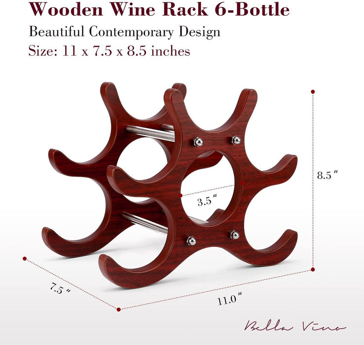 Bella Vino Wooden Wine Rack