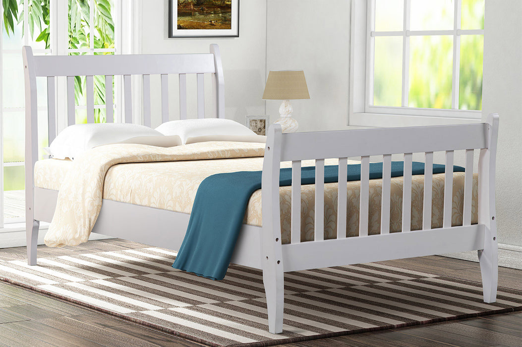 New Space Platform Twin Bed Frame Mattress Foundation with Wood Slat Support