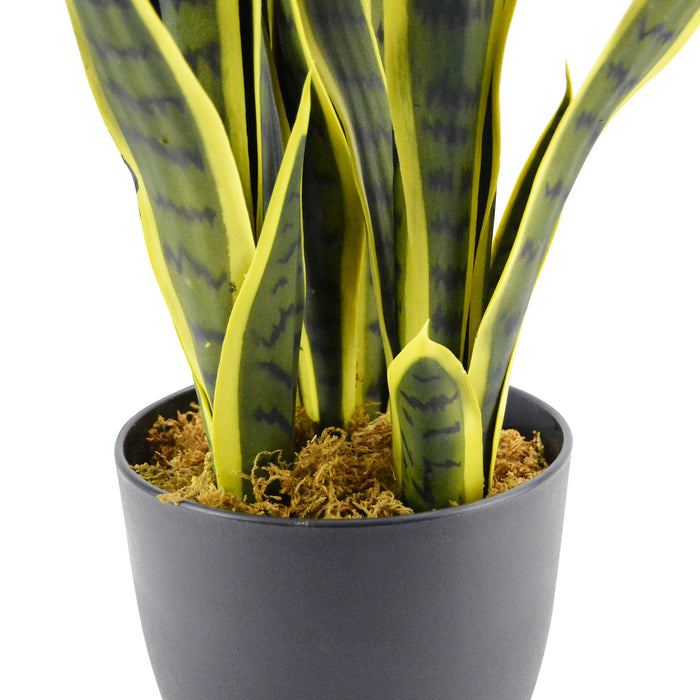 85cm Sansewieria trifasciata 22lvs Fake Plants with 7" black pot