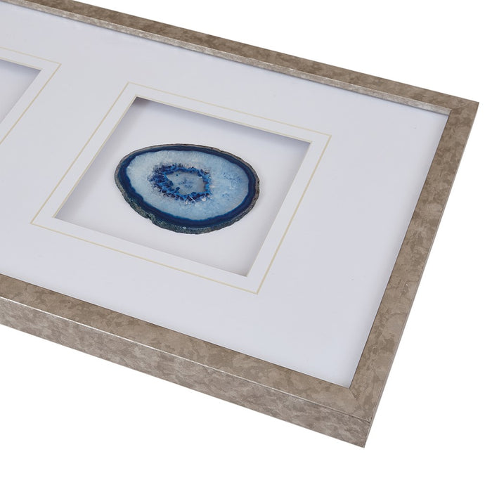 Blue Agate Trio Stone Canvas Set