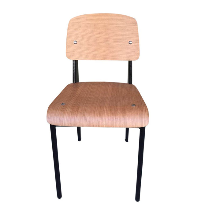 Standard Chair - Natural Seat/Back & Black Frame - Reproduction