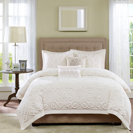Suzanna Cotton Comforter Mini Set (Ivory)