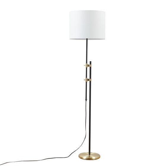 Ellsworth Asymmetrical Adjustable Height Metal Floor Lamp