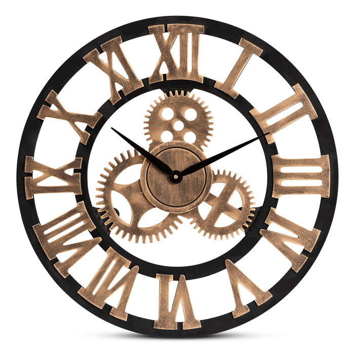 Randolph Industrial Vintage Wooden Clock