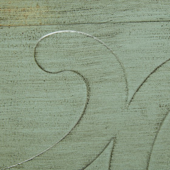 Scroll Bun Foot Green Chest