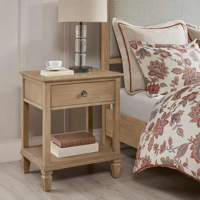 Victoria Bedside Natural Wood Table