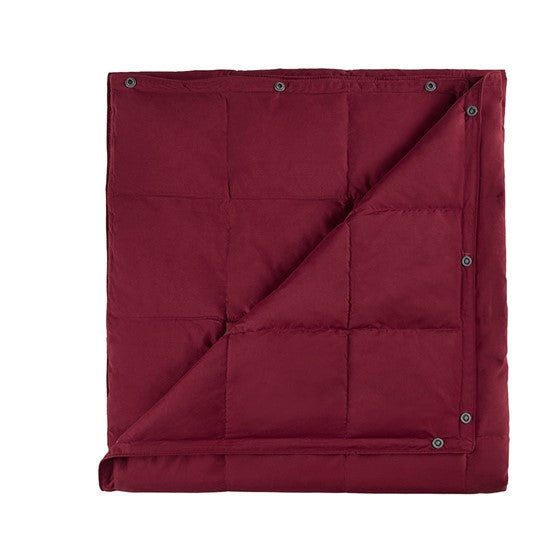 Hadly Goose Feather and Down Wearable Throw (Red)