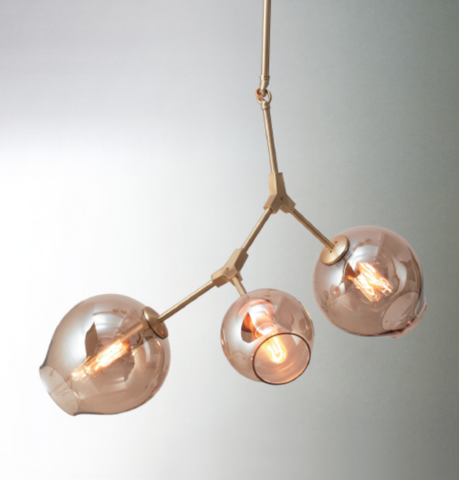 3-Globe Bubble Pendant Lamp
