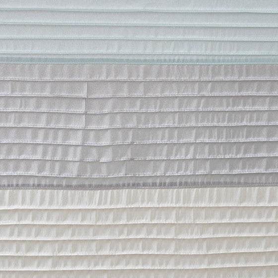 Amherst Faux Silk Shower Curtain (Aqua)