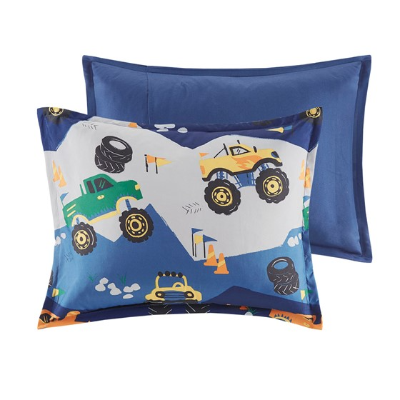 Nash Monster Truck Comforter Set (Blue)