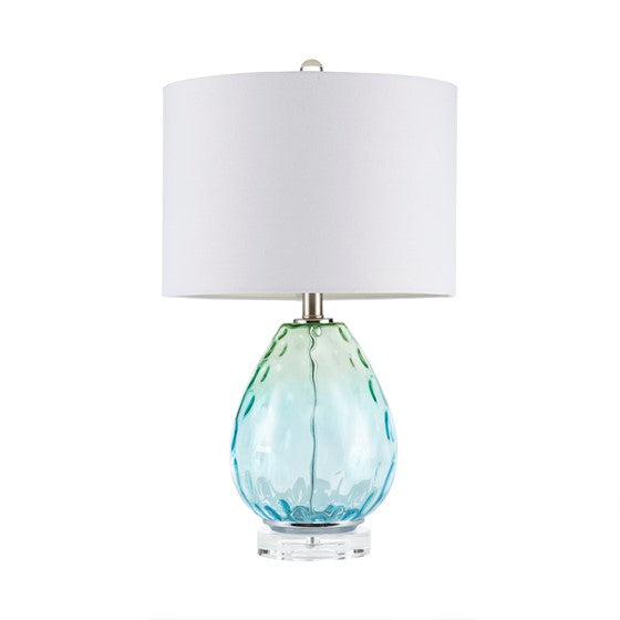 Borel Ombre Glass Table Lamp (Blue)