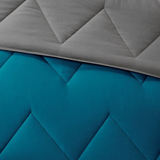 Trixie Reversible Comforter Mini Set (Teal)