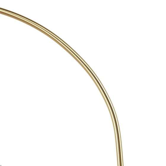 Bristol Arched Metal Floor Lamp with Frosted Glass Shade