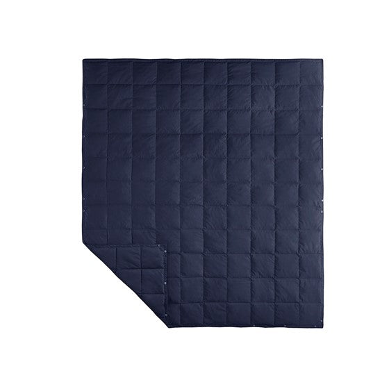 Hadly Goose Feather and Down Wearable Throw (Indigo)