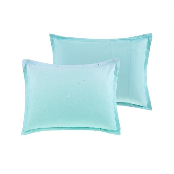 Glimmer Metallic Glitter Reversible Comforter Set