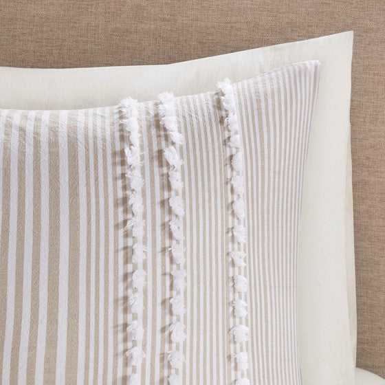 Anslee 3 Piece Cotton Yarn Dyed Comforter Set