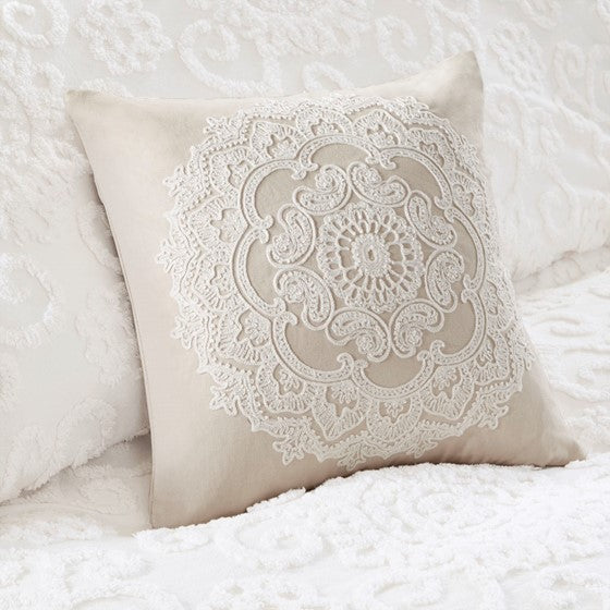 Suzanna Cotton Comforter Mini Set (Ivory)