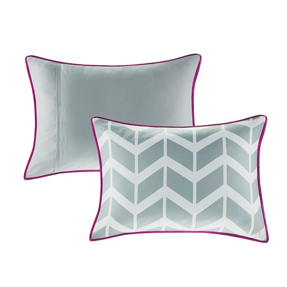 Nadia Comforter Set (Purple)