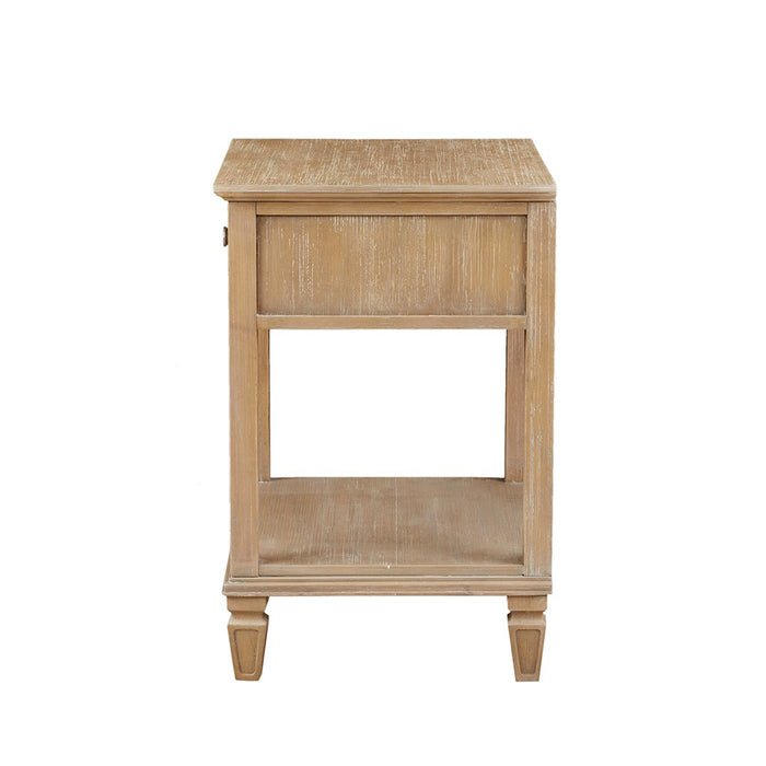 Victoria Bedside Natural Wood Table