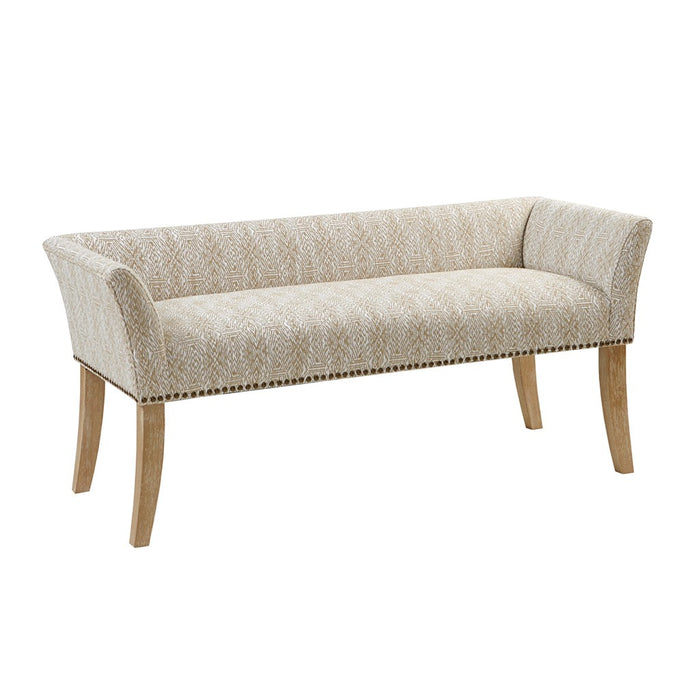 Welburn Taupe Accent Bench
