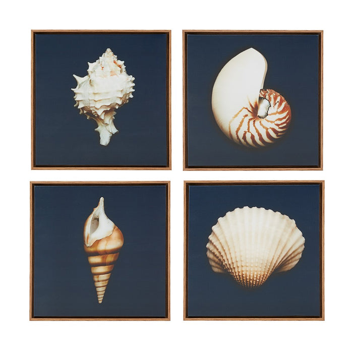Ocean Blue Framed Canvas Set