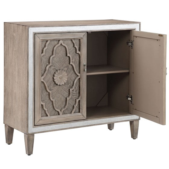 Annalise 2-Door Natural Accent Cabinet