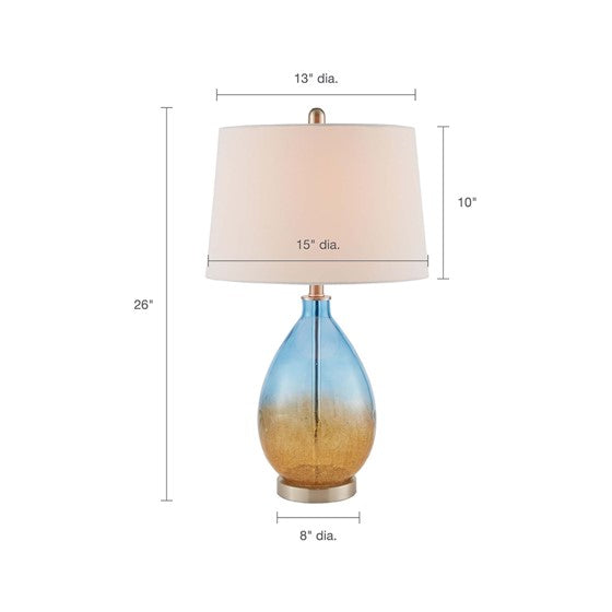 Cortina Table Lamp Set of 2 (Blue)