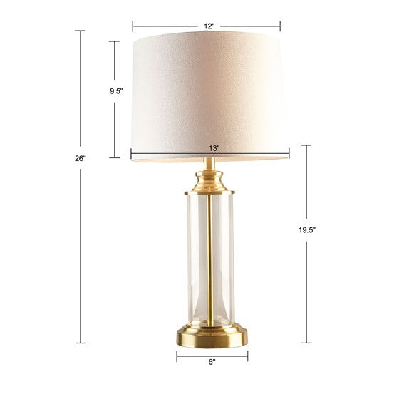 Clarity Table Lamp set of 2 (Gold)