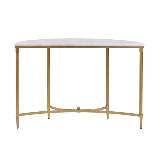 Bordeaux White Gold Console Table