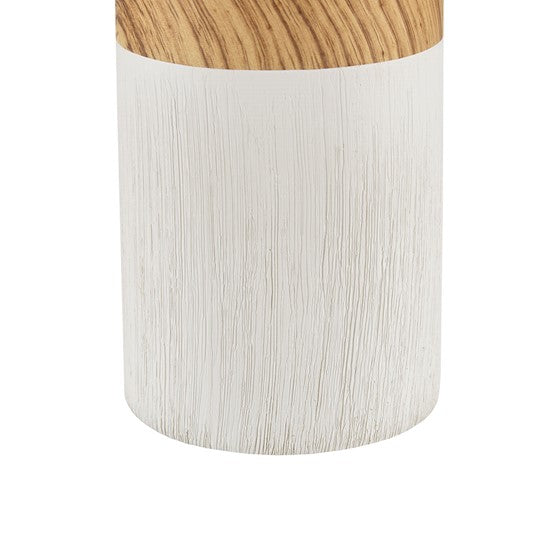 Nicolo Textured Ceramic Table Lamp (White)