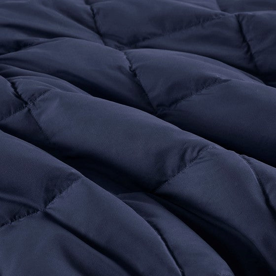 Hadly Goose Feather and Down Wearable Throw (Indigo)