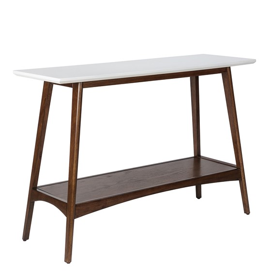 Parker Console Table White Pecan