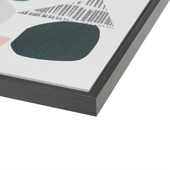 Grey Rock Garden Canvas 2 Piece Set