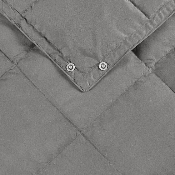 Hadly Goose Feather and Down Wearable Throw (Grey)