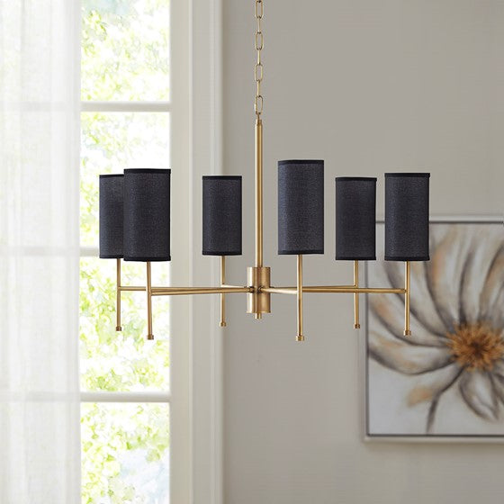 Maria 6-Light Chandelier with Interchangeable Shades (Low Stock)