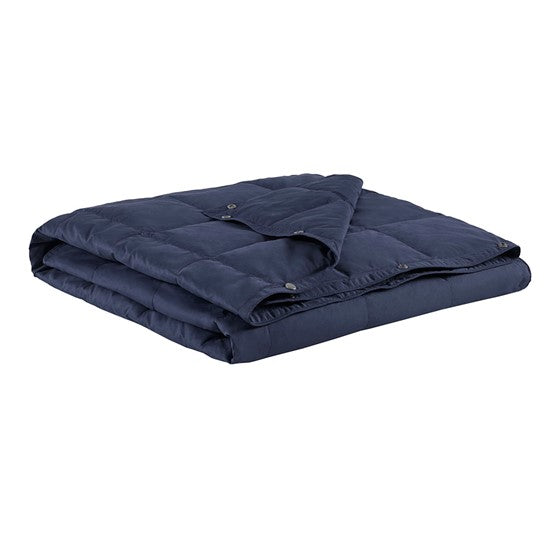 Hadly Goose Feather and Down Wearable Throw (Indigo)