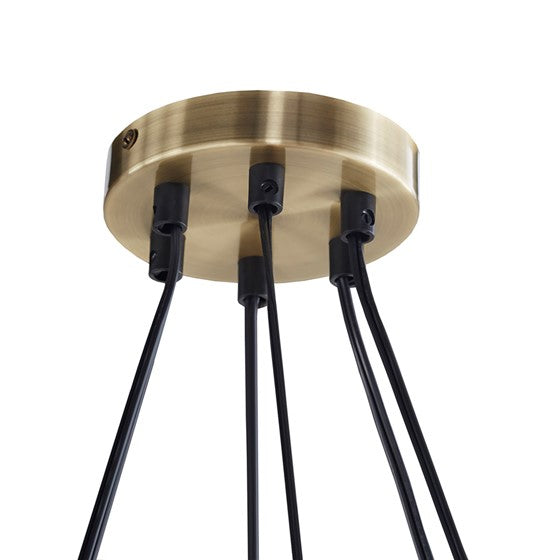 Trenton 6-Light Chandelier with Cylinder Glass Shades