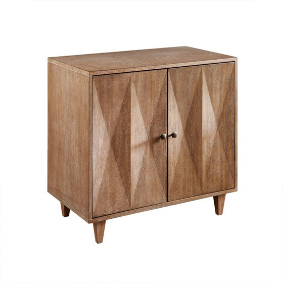 Adeline 2 Door Brown Accent Cabinet