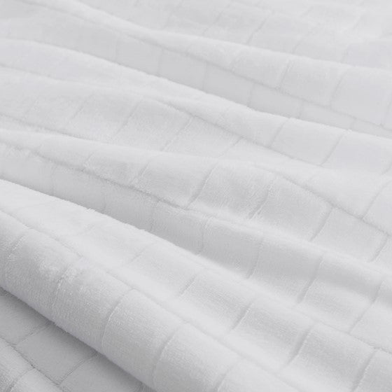 Laurie Plush to Sherpa Comforter Set (Ivory)