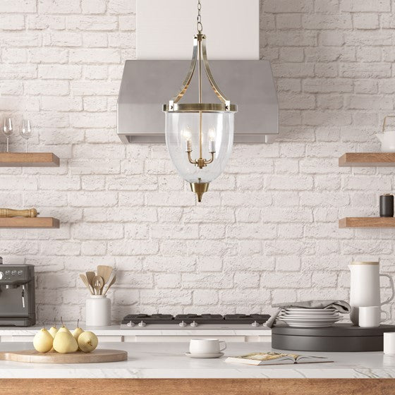 Camden 4-Light Glass Bowl Shaped Chandelier