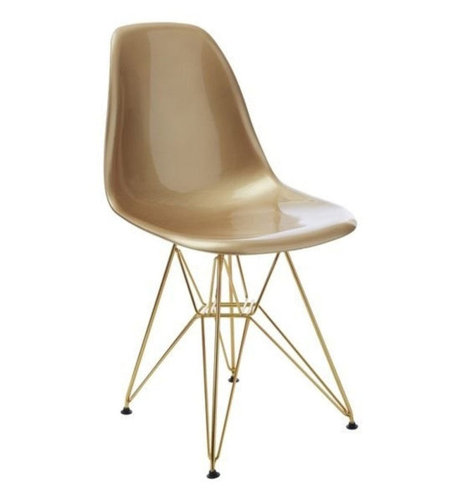 DSR Eiffel - Gold Seat with Gold Metal Legs - Reproduction