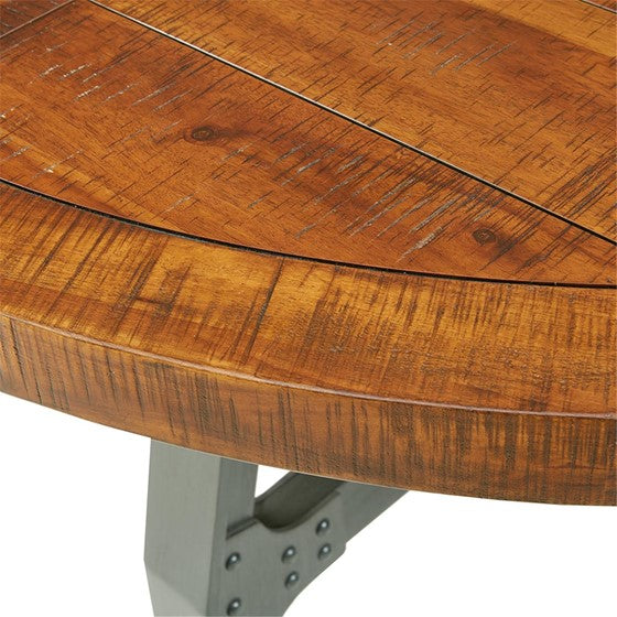 Lancaster Round Amber Wood Gathering Table (Low Stock ETA 08/03/2023)