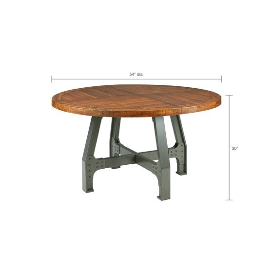 Lancaster Round Amber Wood Gathering Table (Low Stock ETA 08/03/2023)