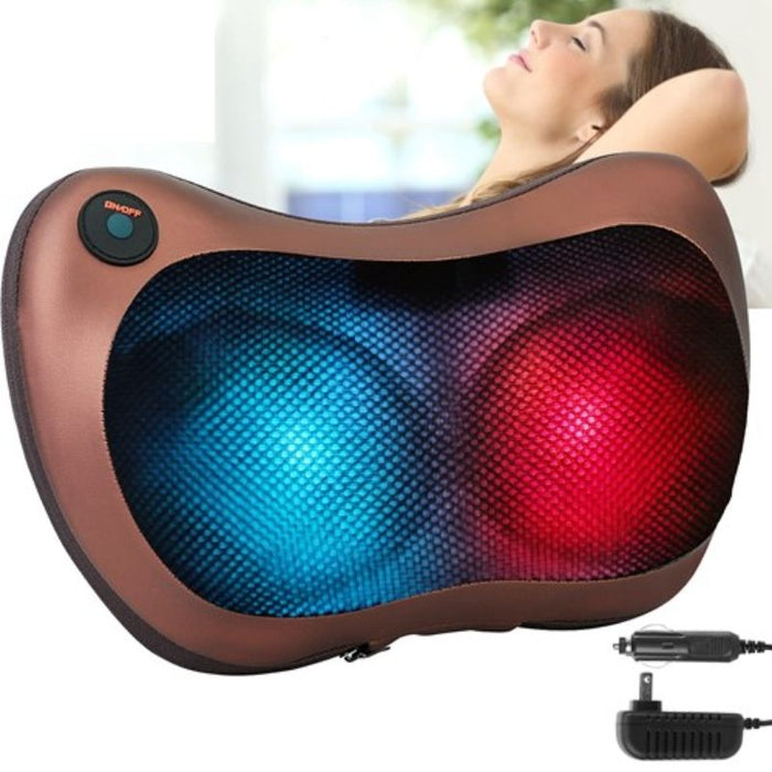 Electric Infrared Heat Massage Pillow Kneading Thermotherapy Massager