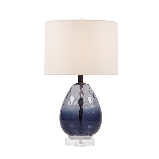 Borel Ombre Glass Table Lamp (Dark Blue)